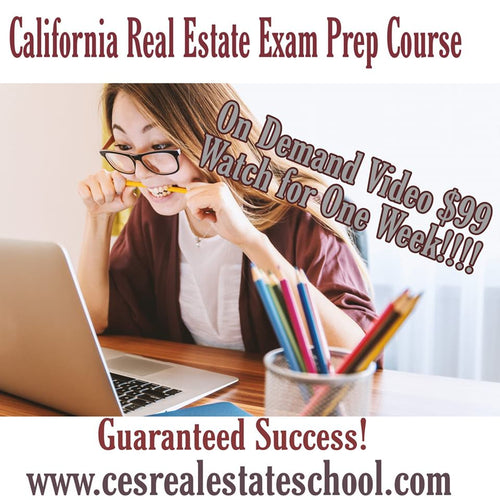 CES Real Estate School Crash Course Review Video